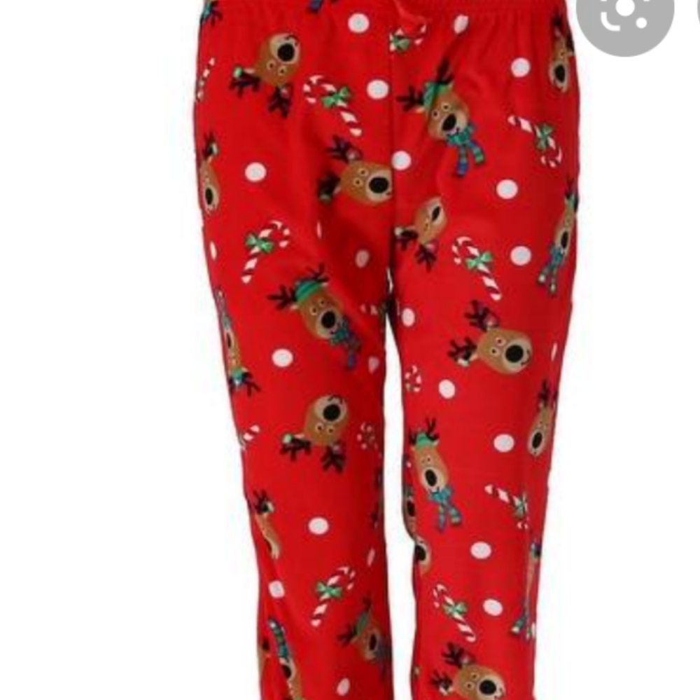 Em & Alfie reindeer pajama pants